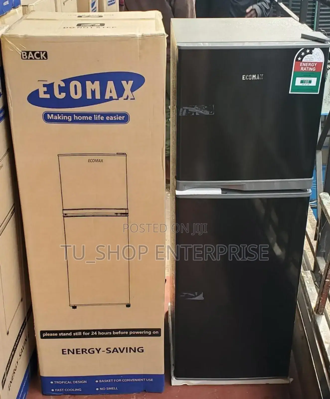 Refrigerator! Ecomax 138 Litres Dark Silver Double Door