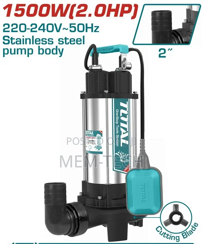 Total TWP Sewage Submersible Pump 1500w(2.0hp