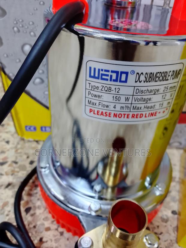 Submersible Solar Water Pump/ 12v Battery Water Pump - thumbnail 3