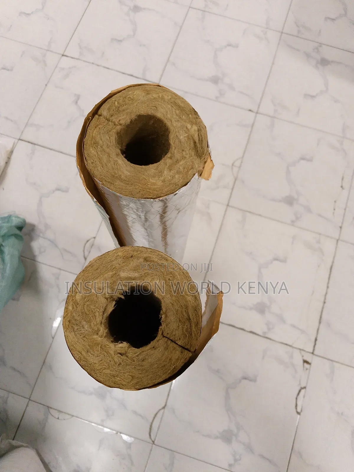 Foil-Faced Rockwool Pipe Insulation 1.5"×1m