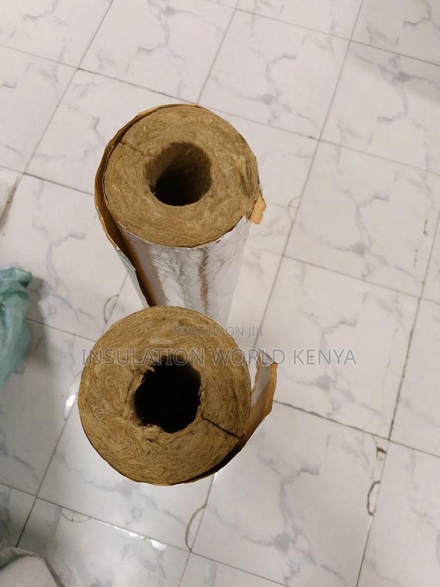 Foil-Faced Rockwool Pipe Insulation 1.5"×1m