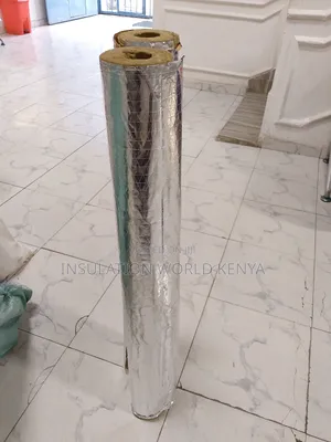 Foil-Faced Rockwool Pipe Insulation 1.5"×1m