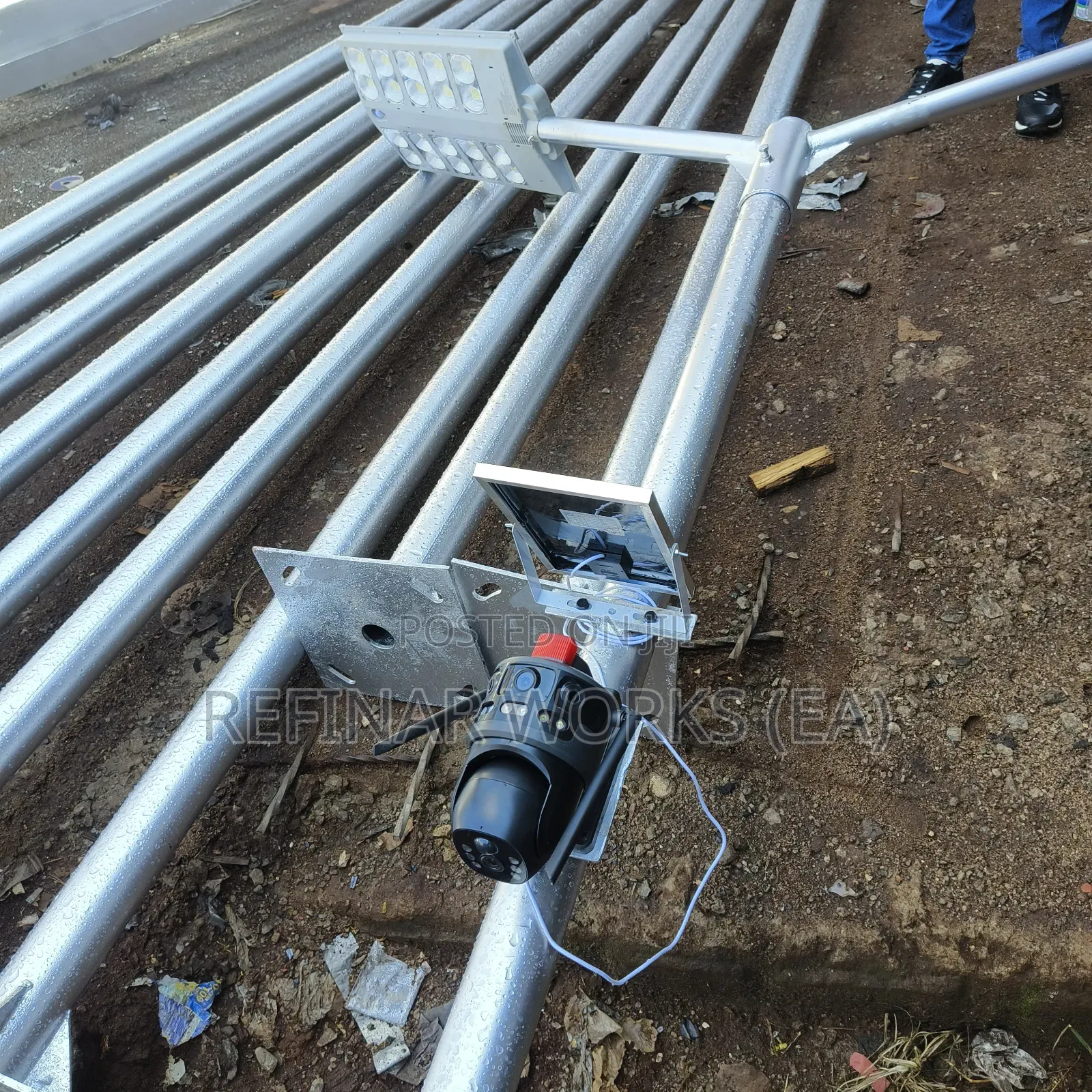 Steel Lighting Poles With Anti-Rust Coating