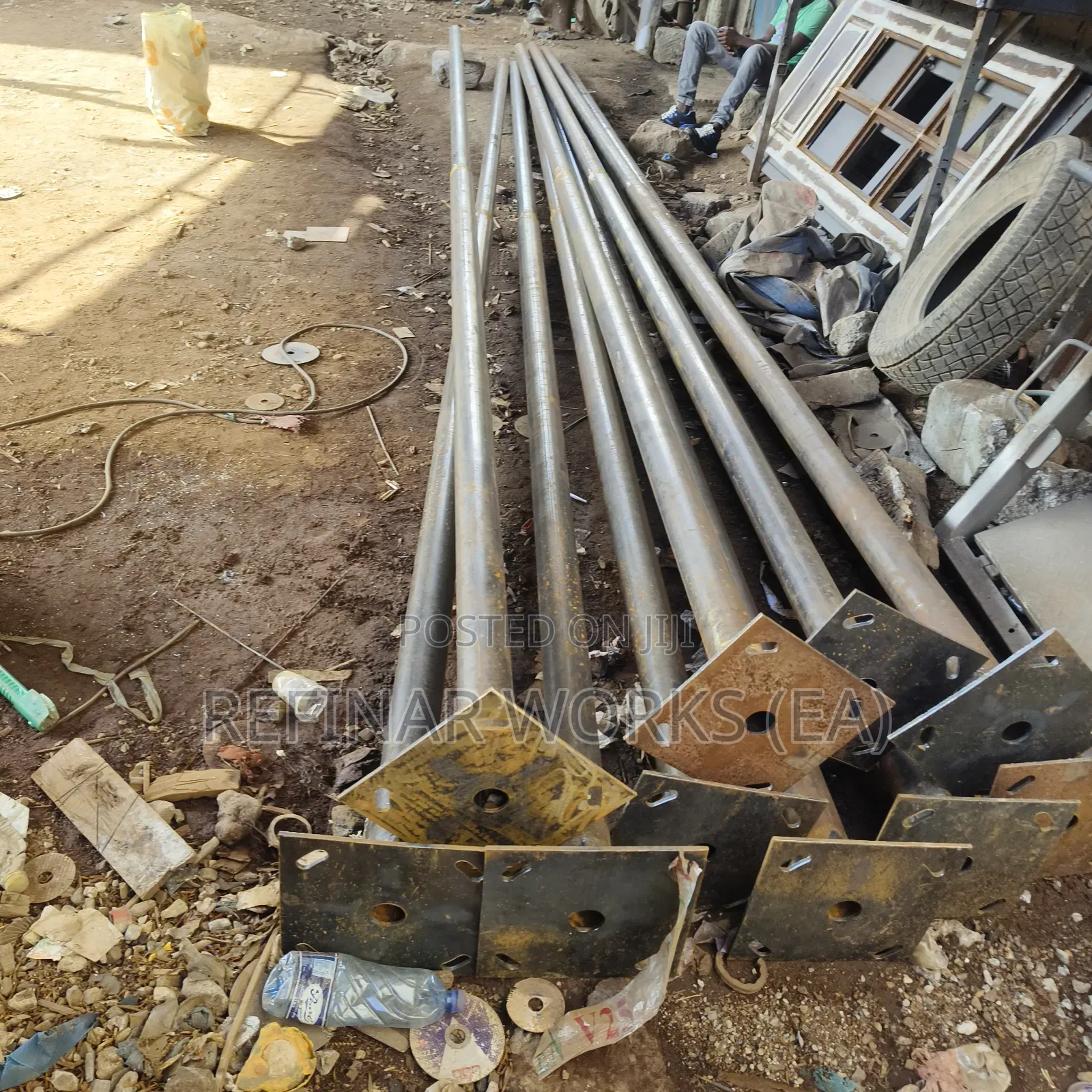 Steel Lighting Poles With Anti-Rust Coating