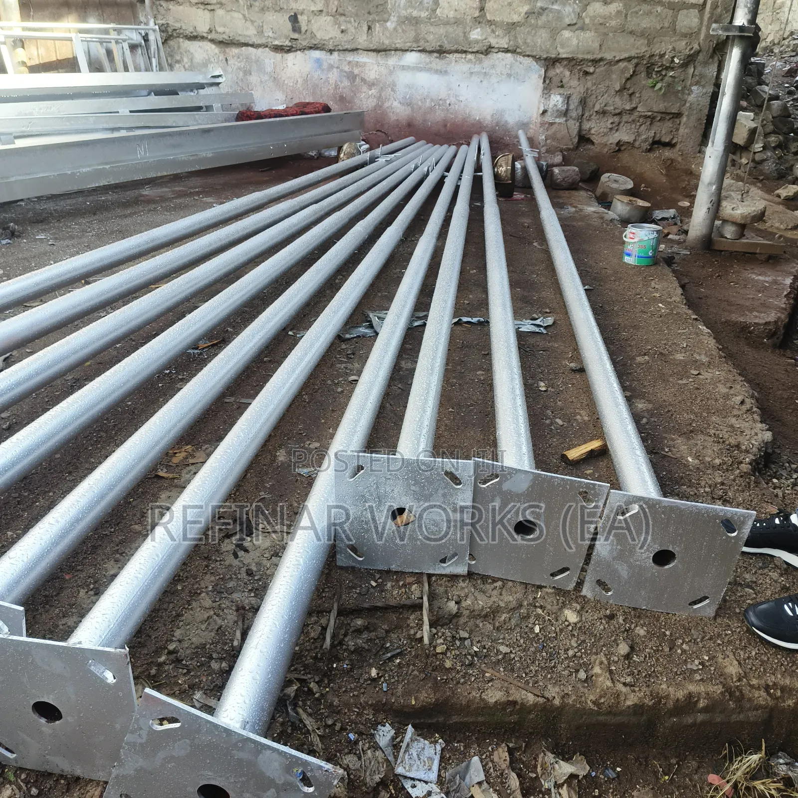 Steel Lighting Poles With Anti-Rust Coating