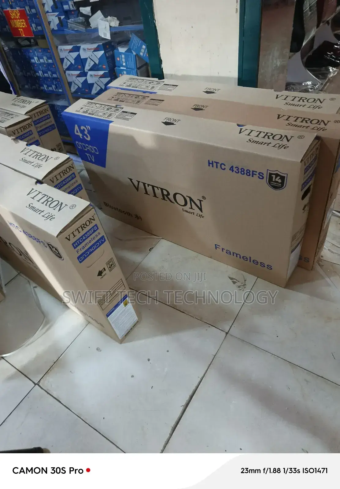 Vitron 43 Smart Android Frameless Television Android 43" "