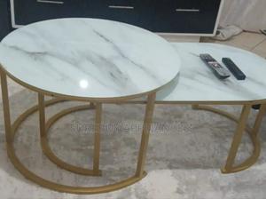 Glass Top Nesting Coffee Table Set 2pieces - thumbnail 2