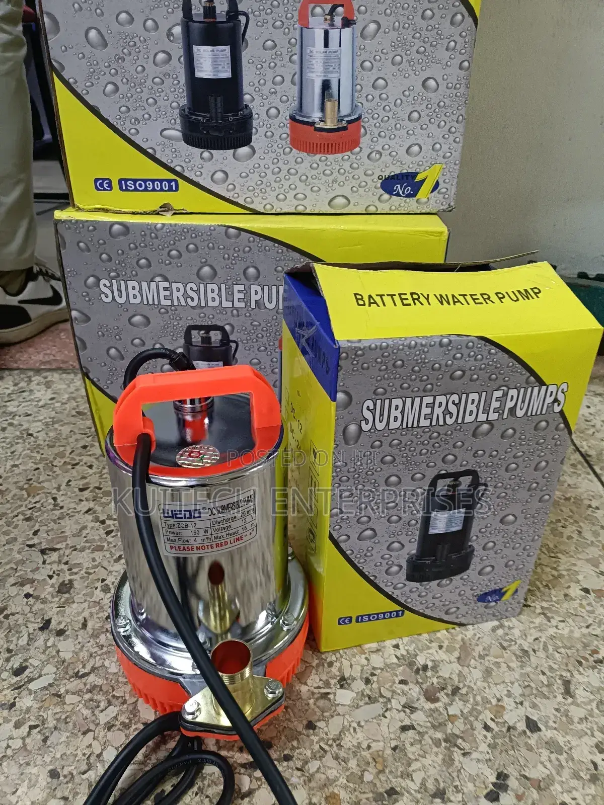 12v Submersible Pump 150w
