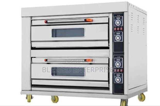 Quality Electric Oven Two Deck Four Trays - main view