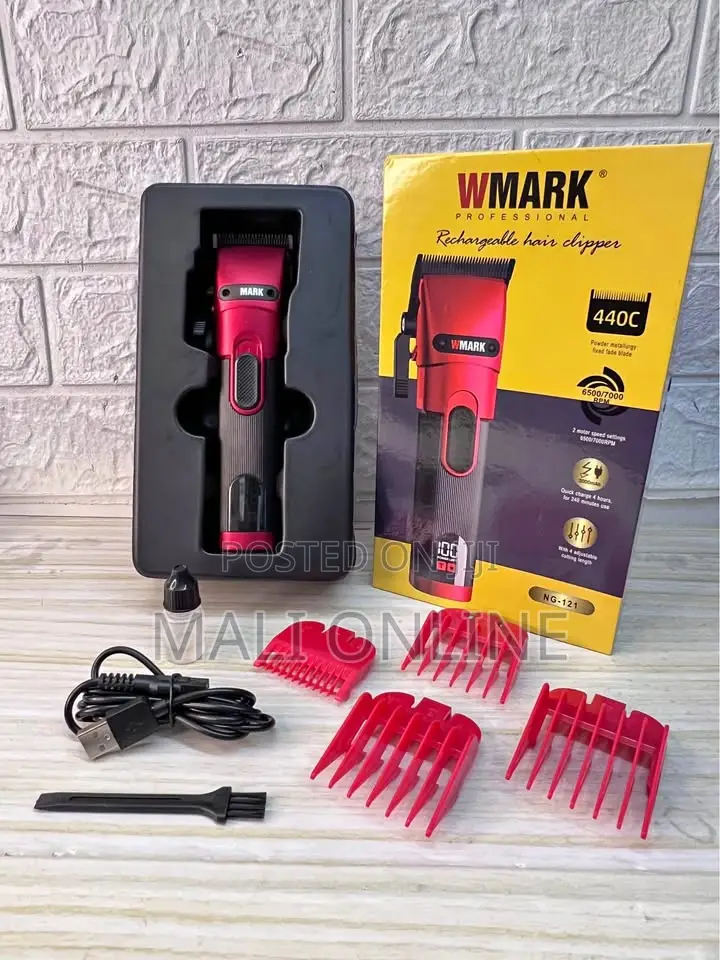 Rechargeable Hair Clipper Wmark Ng-121 Cordless Shaver