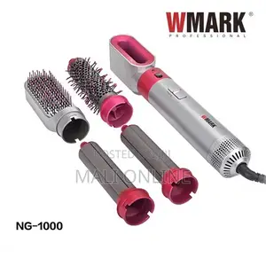 5-in-1 Hot Air Hair Style Blower Straight Comb Curling Brush
