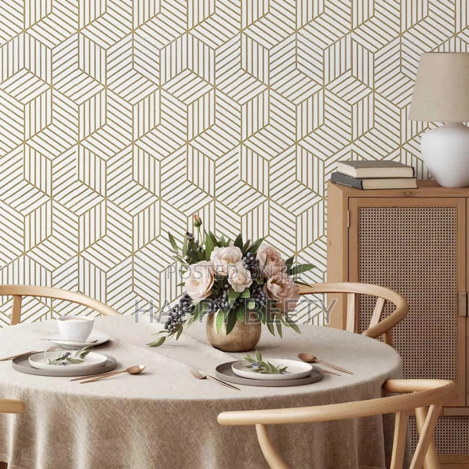 Patterned Glossy Wallpaper