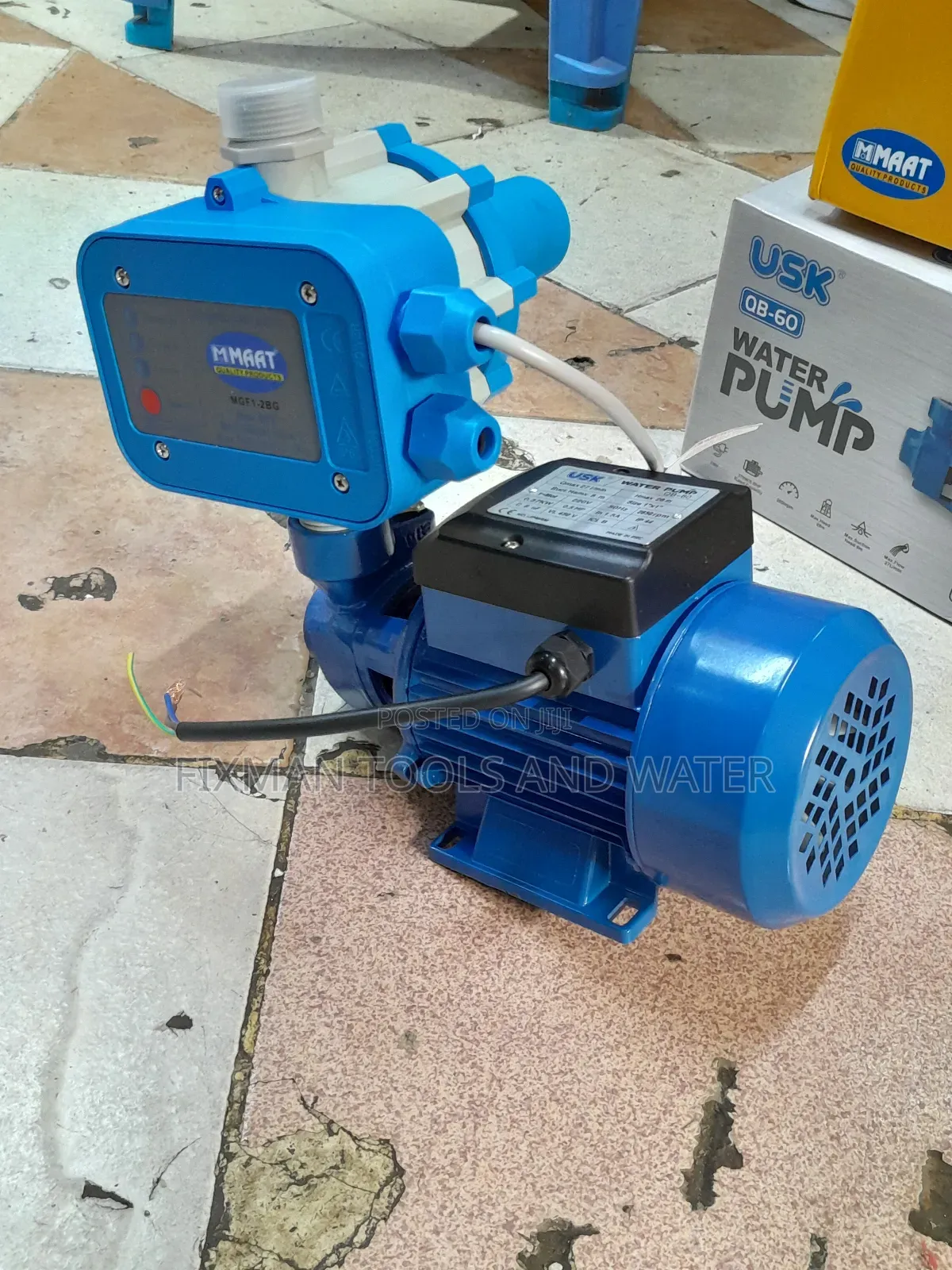 Domestic Usk Water Pump 0.5 Hp 30m Head With Control Switch