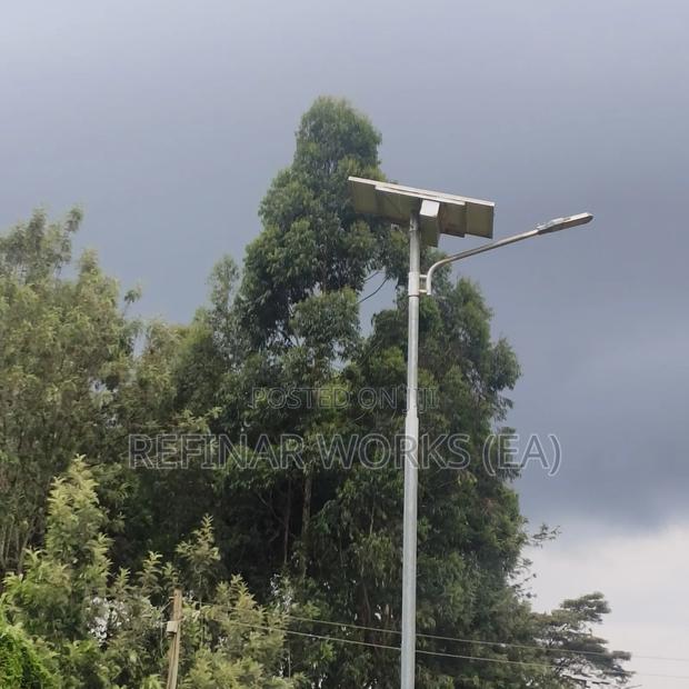 Galvanized Steel Lighting Poles With Custom Brackets - thumbnail 5
