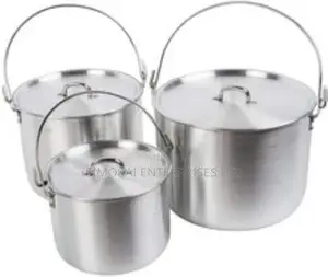 Acecamp 1684 3 Piece Aluminum Tribal Camping Cooking Pot Set