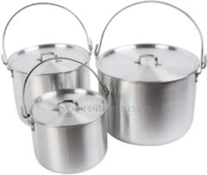 Acecamp 1684 3 Piece Aluminum Tribal Camping Cooking Pot Set