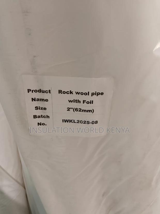 Foil-Faced Rockwool Pipe Insulation 2” X 1m X 25mm - thumbnail 3