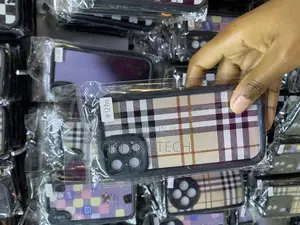 Flannel Tartan Stripe Fabric Cover for iPhone 12 Pro