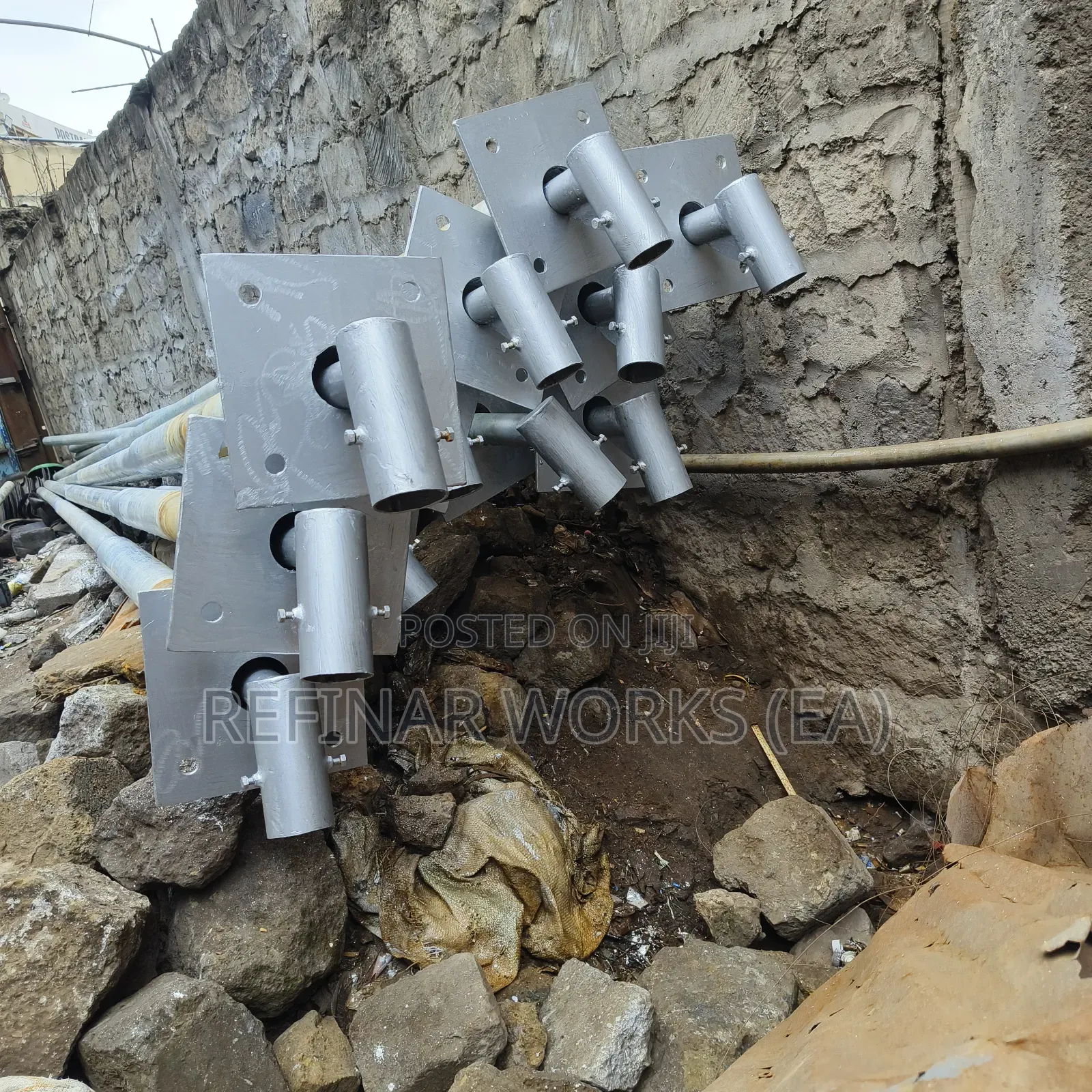 Hot-Dip Galvanized Street Light Poles - Single / Double Arms