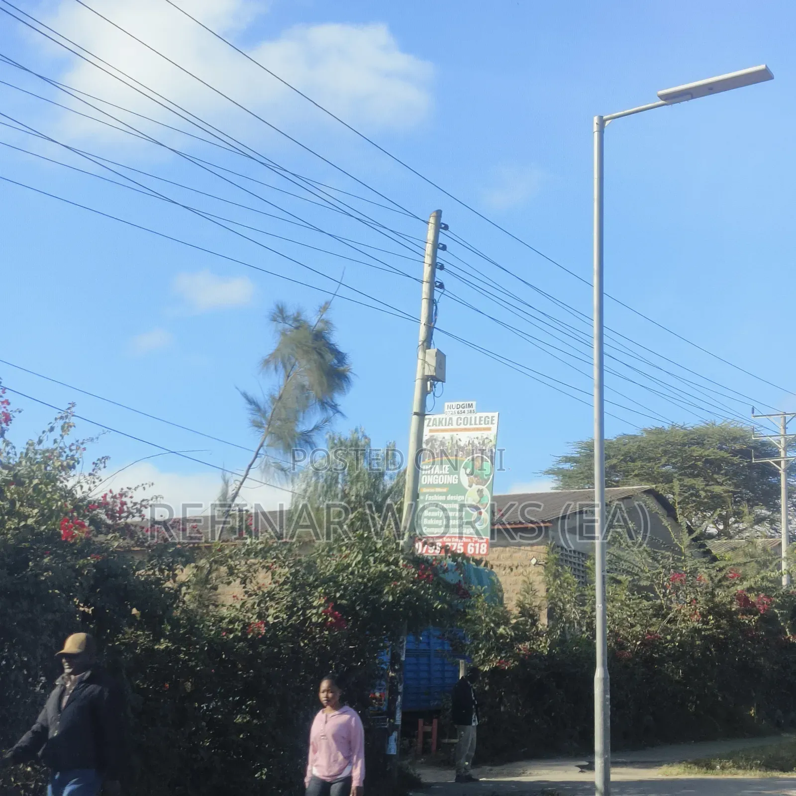 Hot-Dip Galvanized Street Light Poles - Single / Double Arms