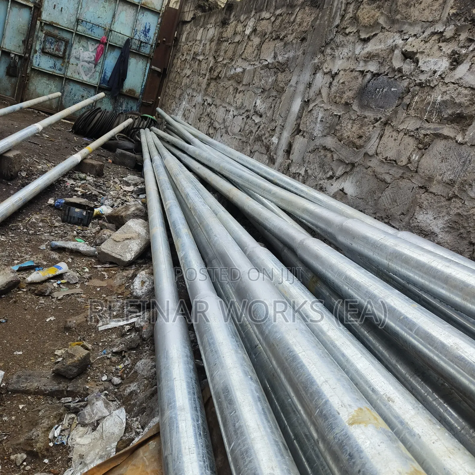 Hot-Dip Galvanized Street Light Poles - Single / Double Arms