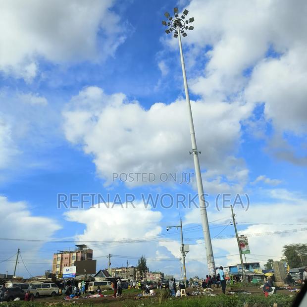 High Mast Street Light CCTV Poles Manufacturer Fabricator