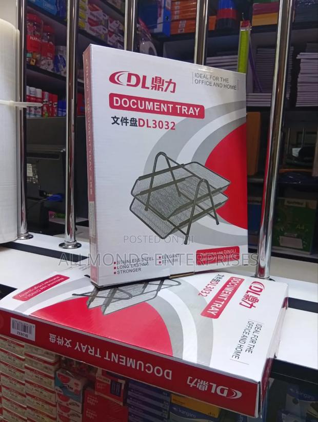 2 Tier Document Tray- Mesh/Metallic - thumbnail 3