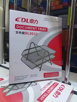 2 Tier Document Tray- Mesh/Metallic