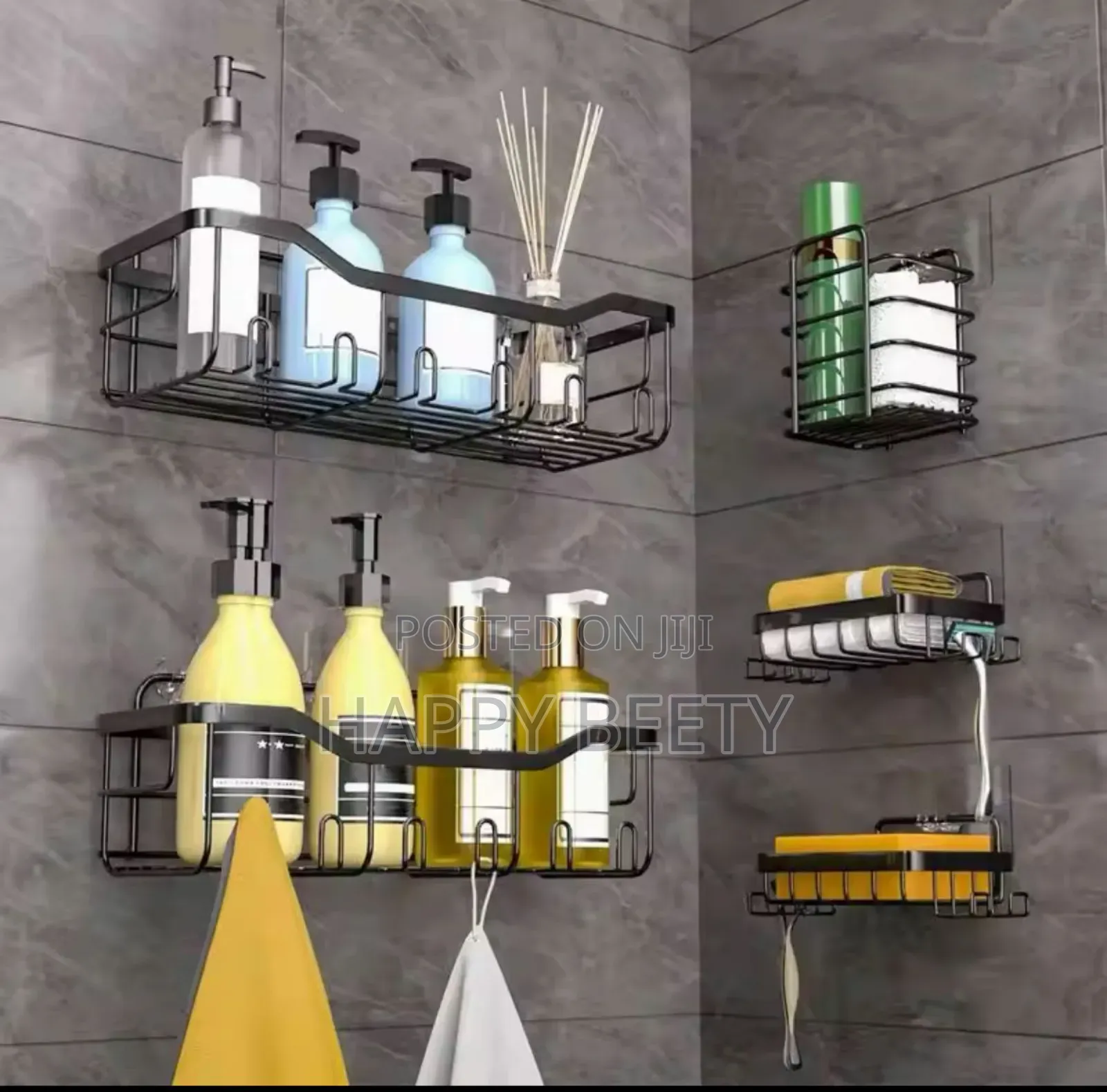 *5pcs Set Shower Caddy Shelf/Bathroom Organizer*