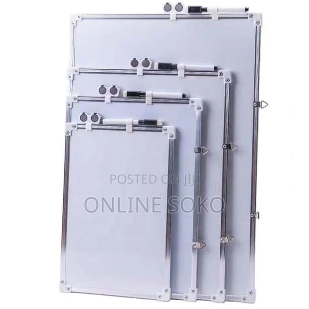 Light Double Sided Magnetic Whiteboard Set With Marker Pen - thumbnail 4
