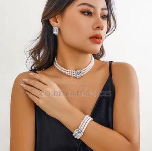 Silver Pearl 3pcs Multilayered Pearl Set - thumbnail 2