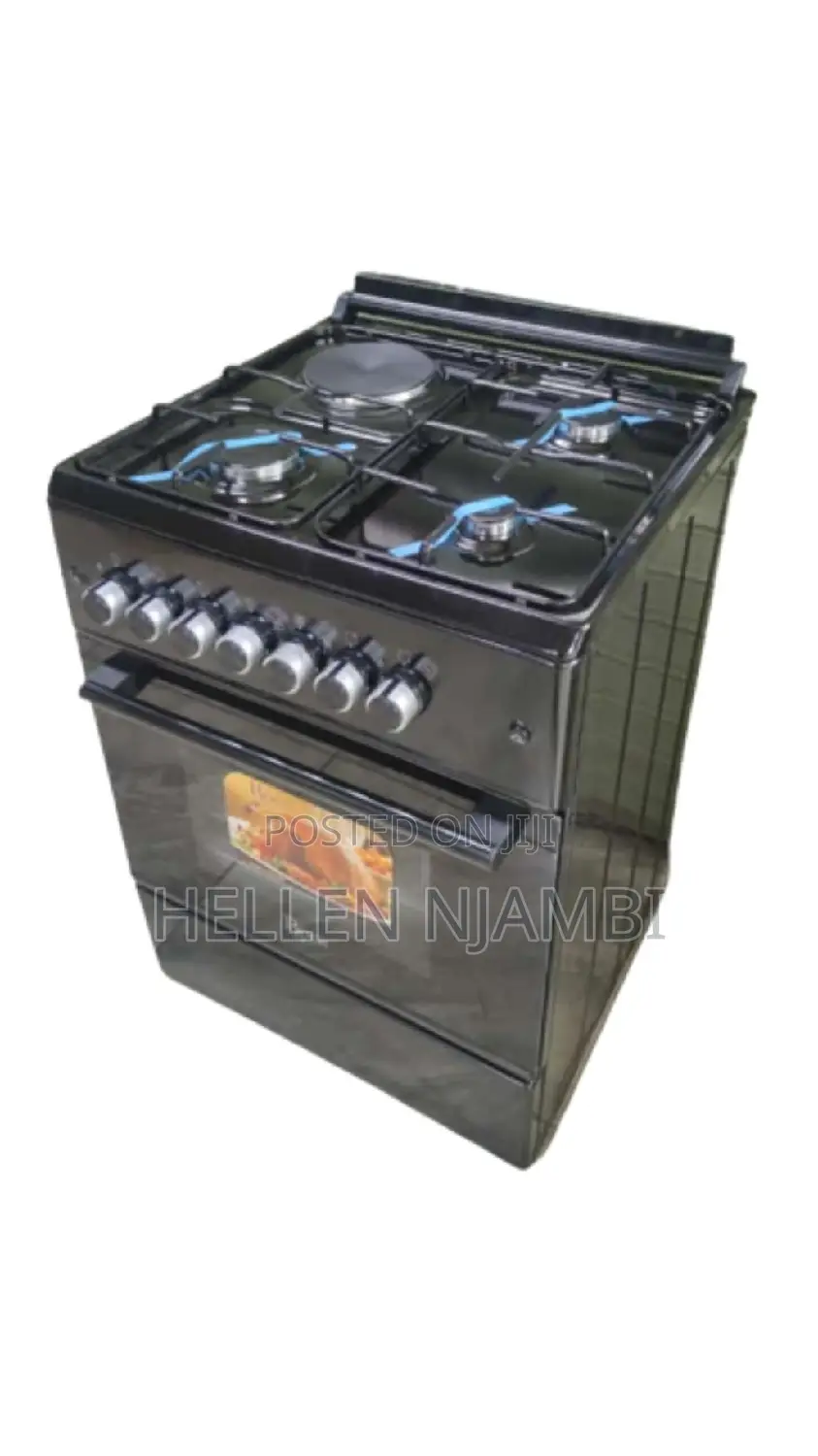 Roch 50×55cm 3 Gas Burners+ 1hotplate Standing Cooker