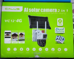 Solar Camera.Calus Vc 12 - 4g Sim Dual Cctv.2 Way Voice Ip