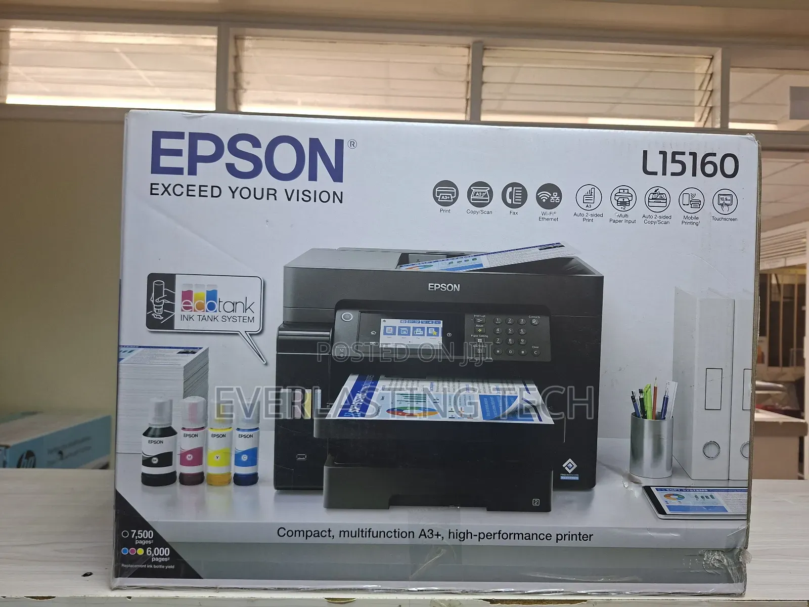 Epson Ecotank L15160 A3 Wi-Fi Duplex All-in-One Printer