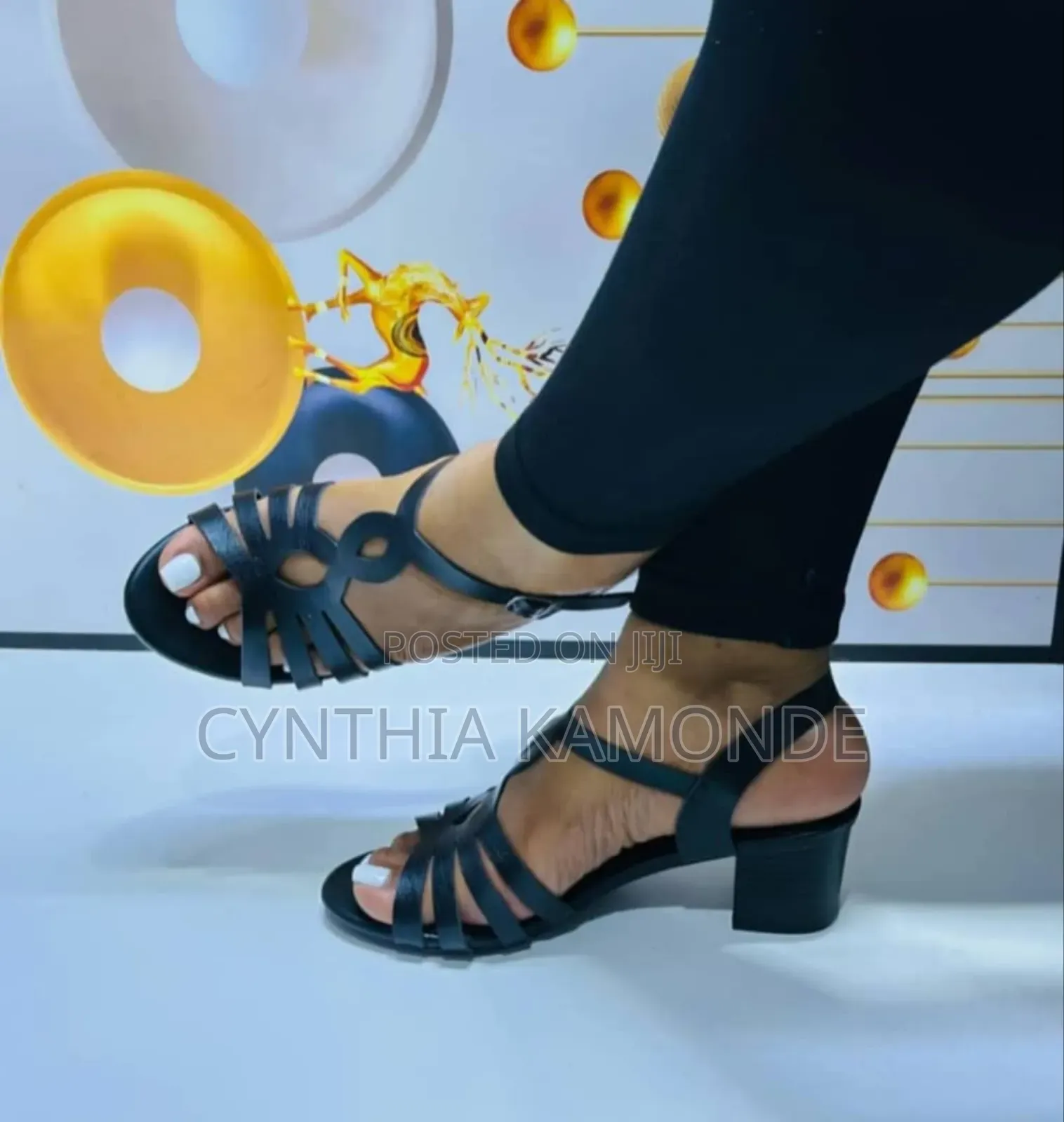 Low Heeled Open Shoes