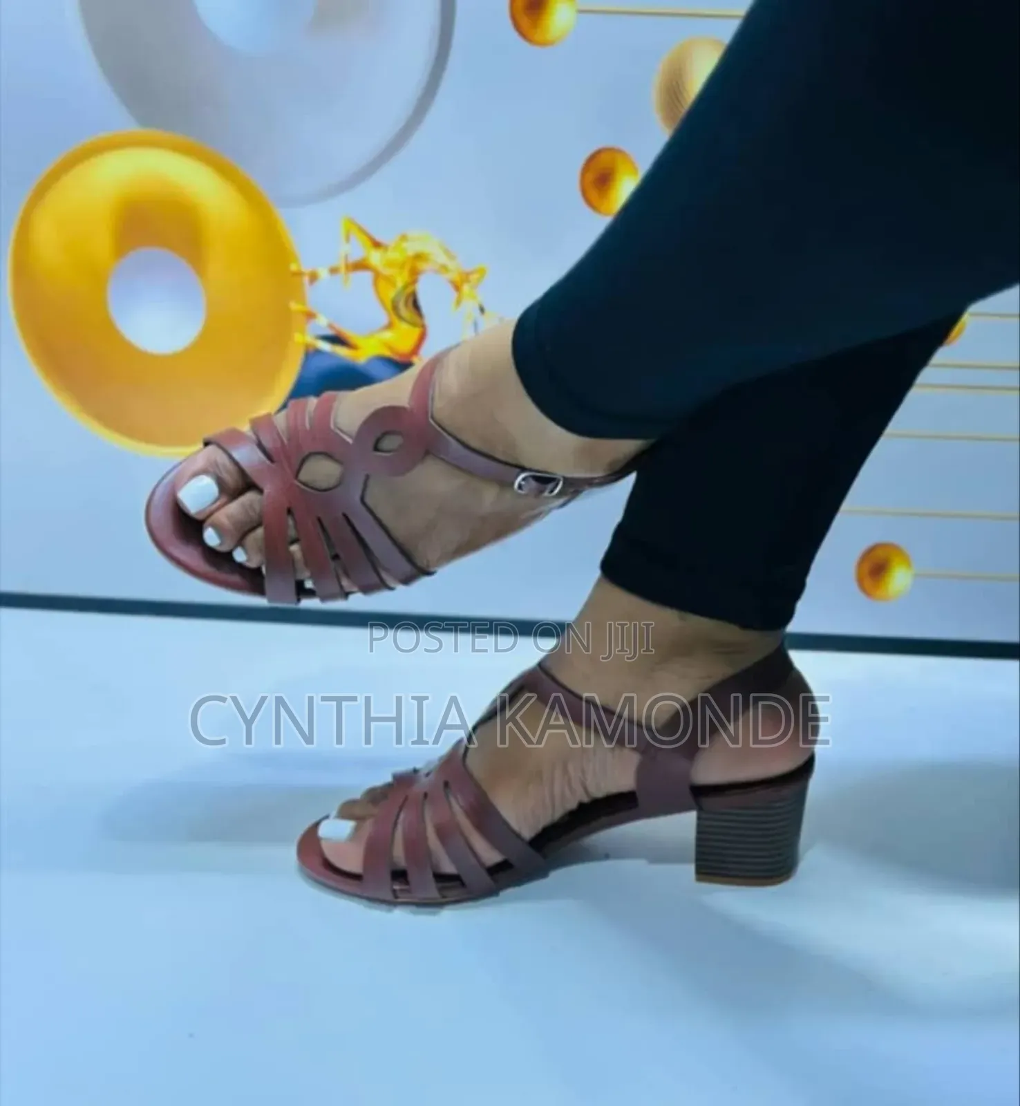 Low Heeled Open Shoes