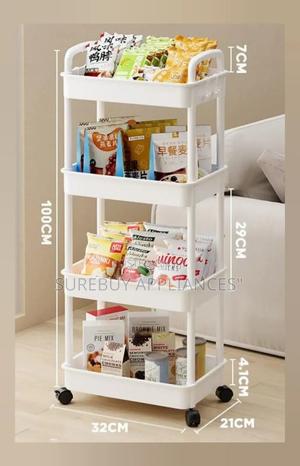 4 Tier Multifunctional Organiser Rack Hard Plastic* - thumbnail 2