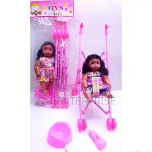 Doll Plus a Stroller 
28cm Doll