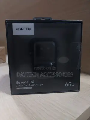 Ugreen Nexode Rg 65w 3-Port Robot Gan Fast Charger - Black