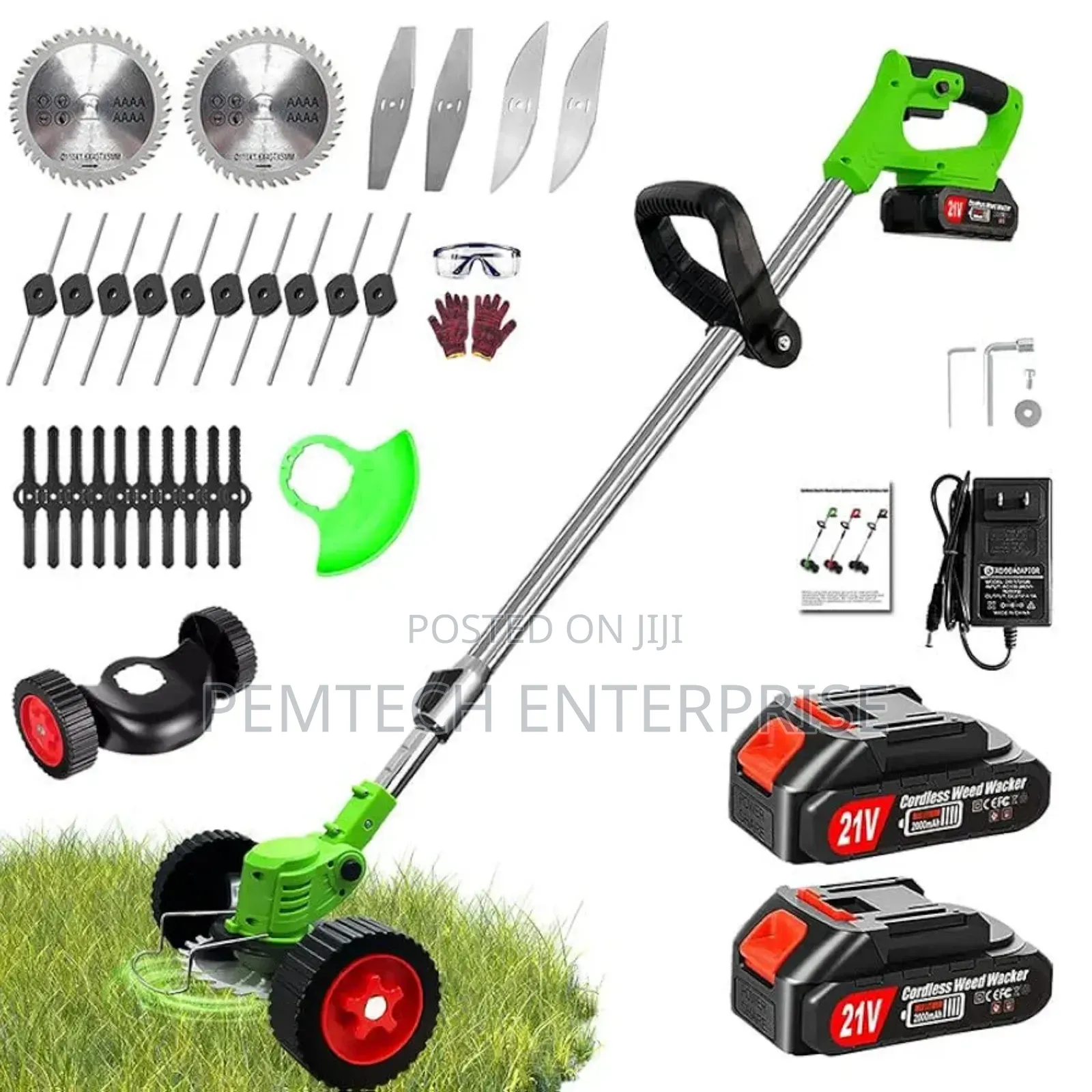 Portable Grass Trimmer/Lawn Edger/Mower/Brush Cutter