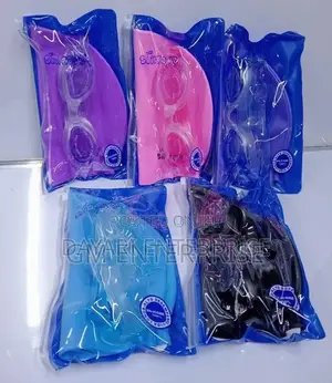 2 in 1 Swimming Cap and Goggles for Kids