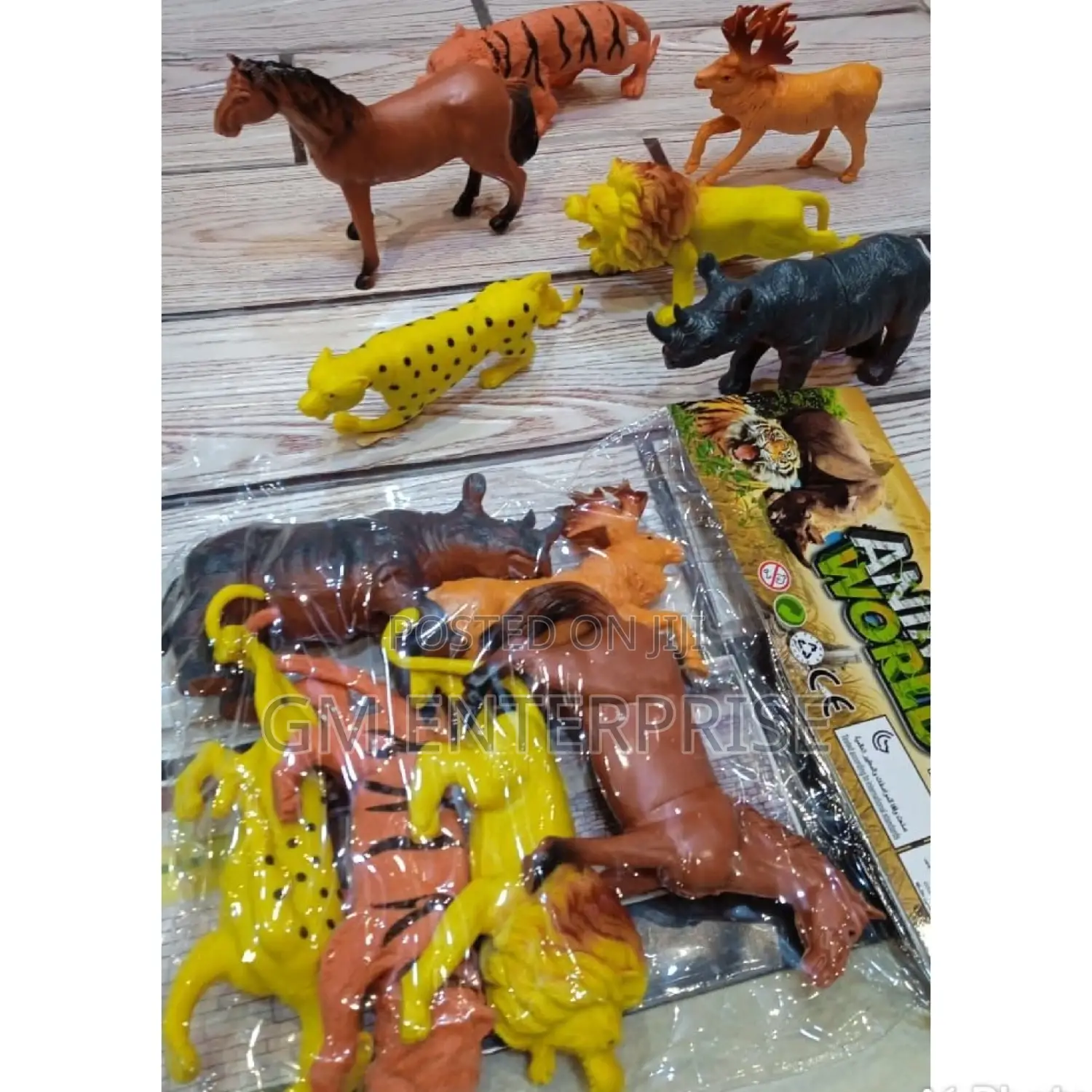 6 Pieces Toy Domestic And Wild Animals