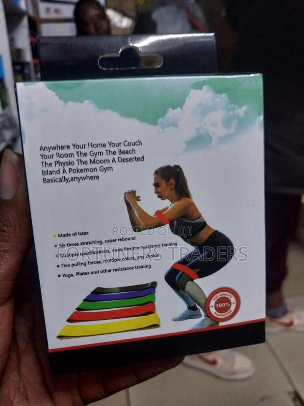 Set of Stretch Bands for Yoga, Physical Therapy, and Pilates