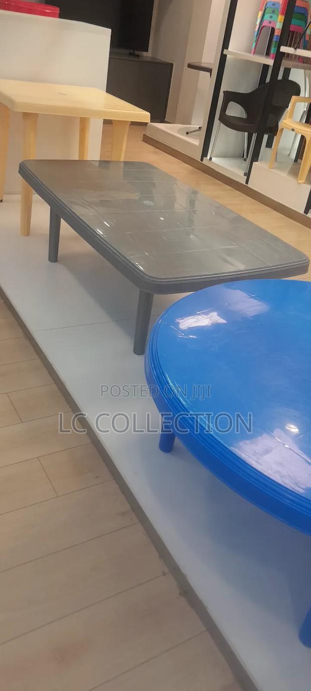 Grey Children's 6 Seater Rectangular Table - main view