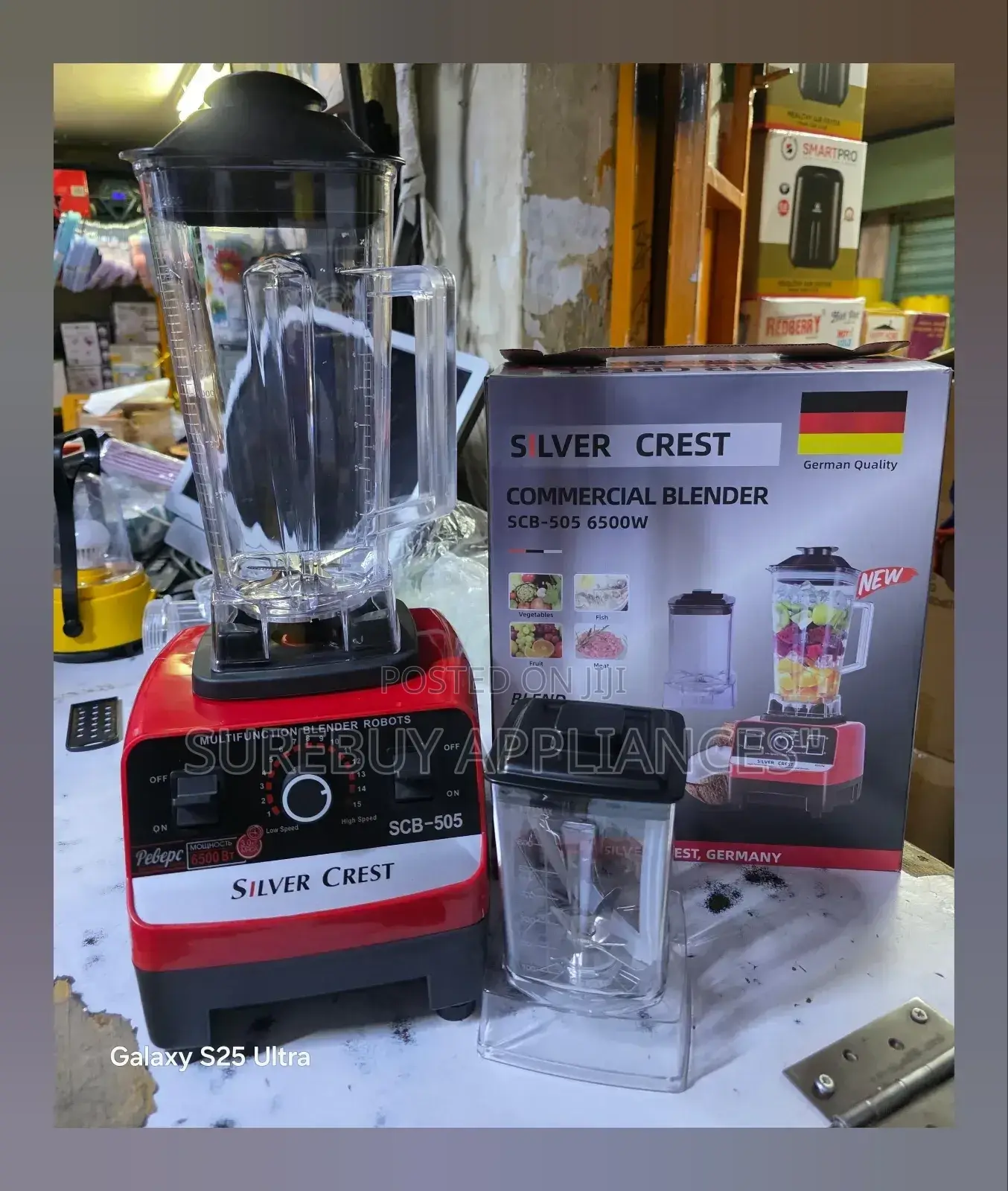 6500 Watts 2 in 1 Silvercrest Heavy Duty Commercial Blender