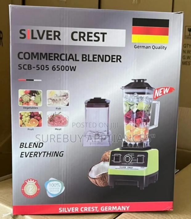 Silver Crest 6800 Watts 2 in 1 Heavy Duty Commercial Blender