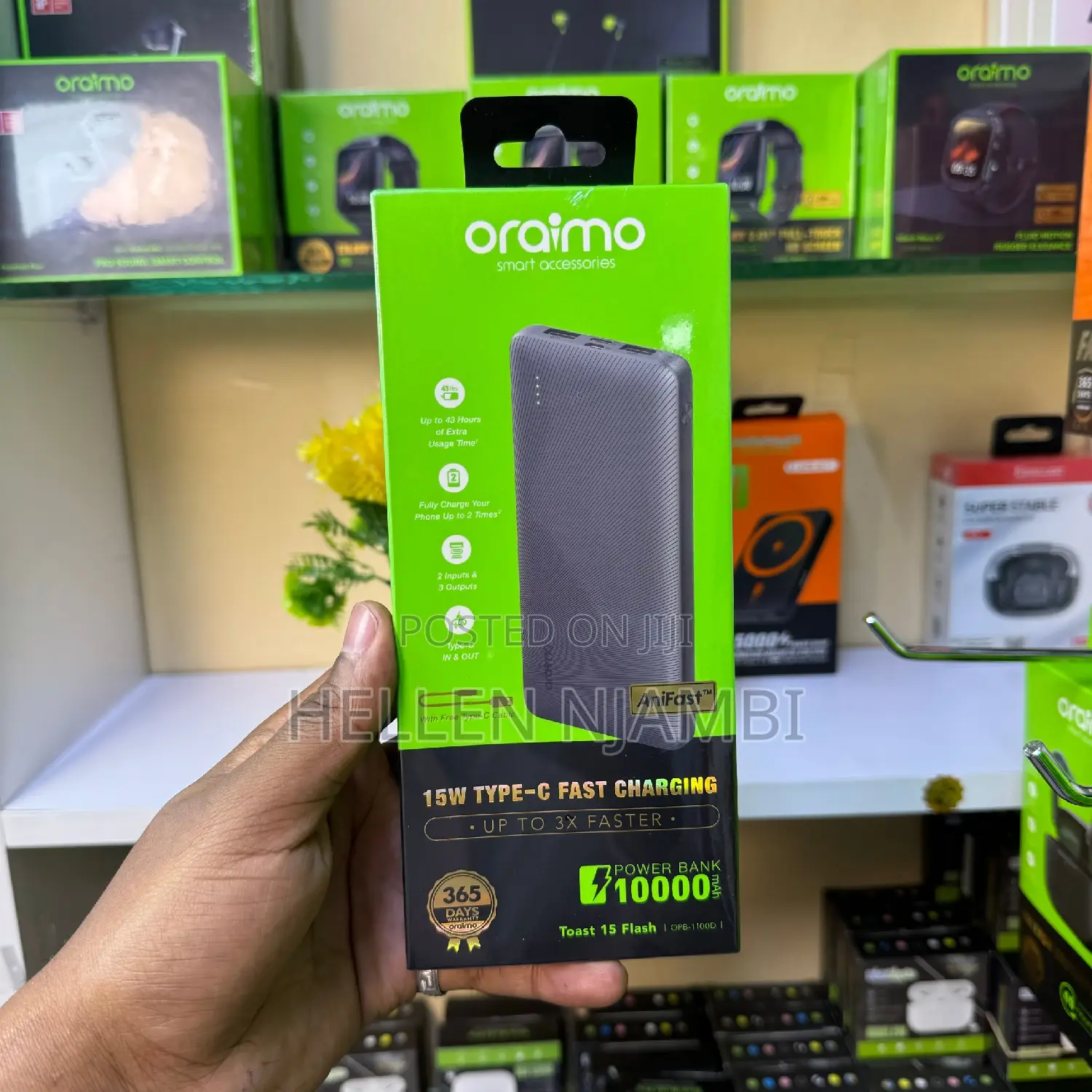Oraimo Opb-1100d Toast 15 Flash Power Bank (10000mah)