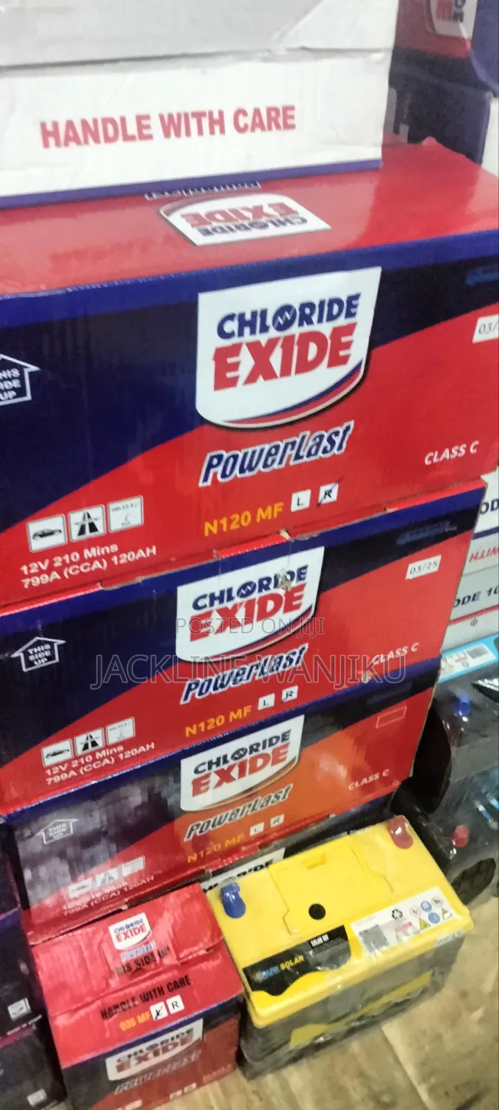 N120 Mf Chloride Exide Battery/ N120 Chloride Car Battery