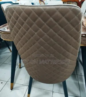 Dining Table With Marble Top + 6 Leather Seats + Delivery.