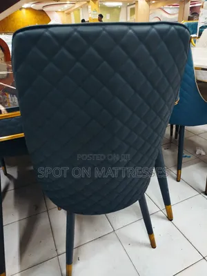 Dining Table With Marble Top + 6 Leather Seats + Delivery.